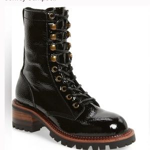 jefrey cambell sycamore black leather woman’s boots